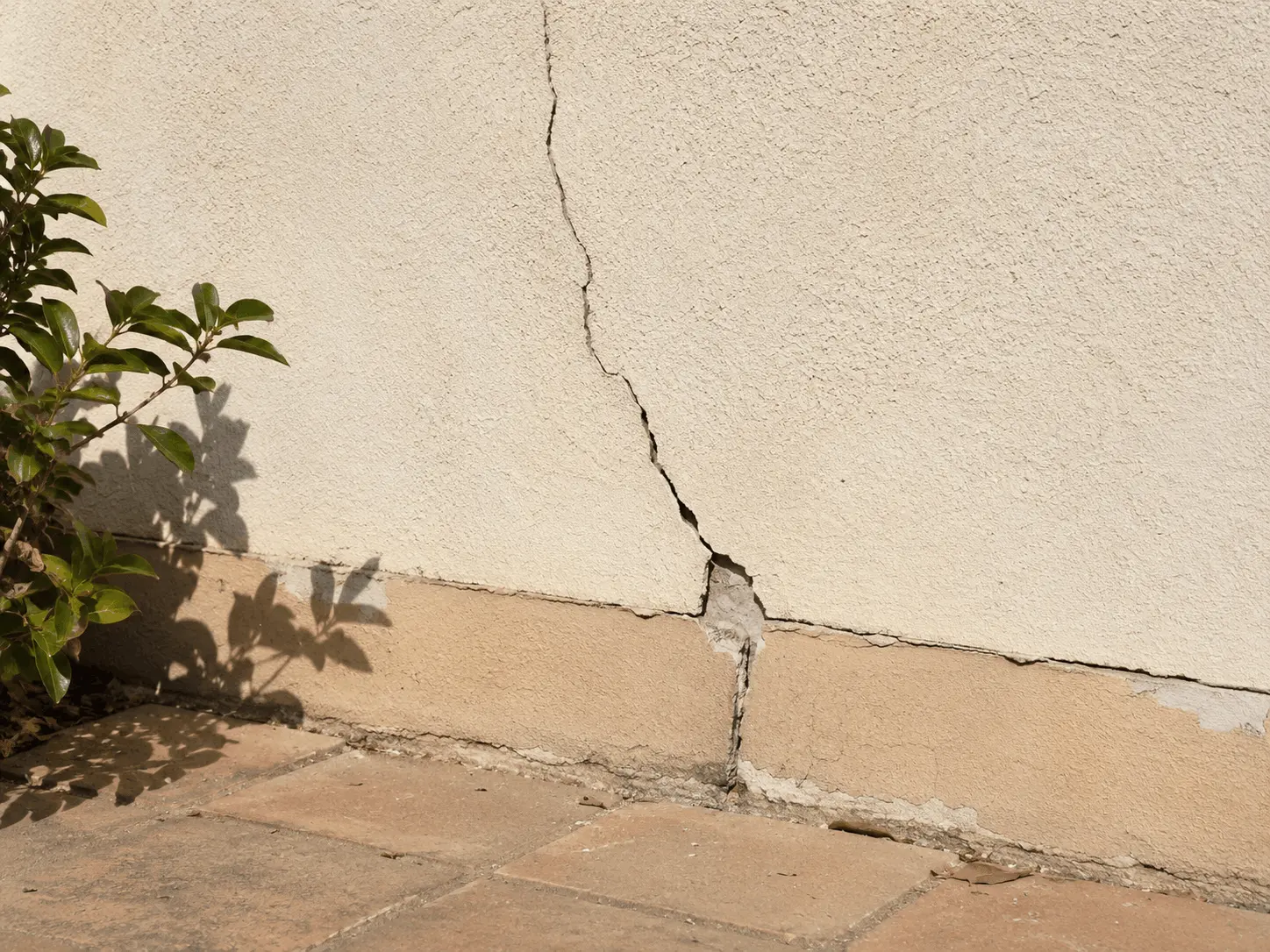 Villa Foundation Crack Inspection in El Campello: What a Diagonal Crack Signals